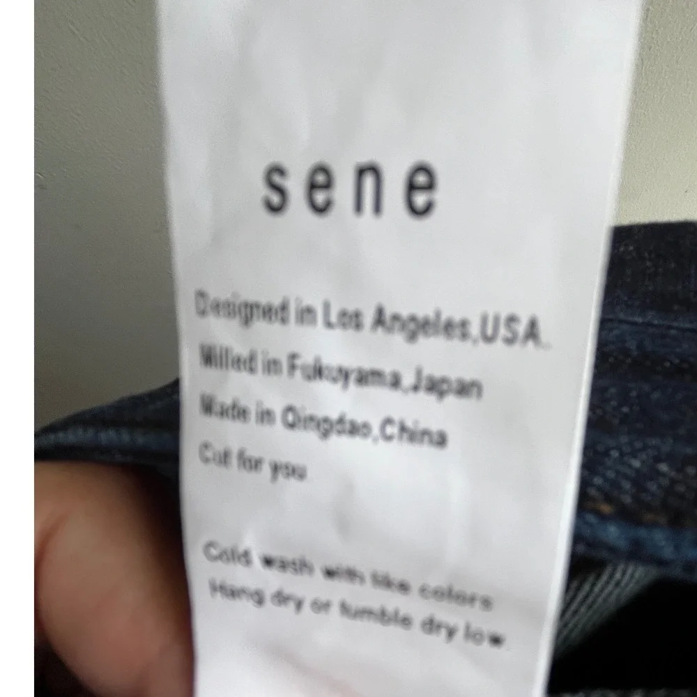 Sene Custom Women's Dark Wash Denim High Rise Slim Fit Jeans Casual Style 30